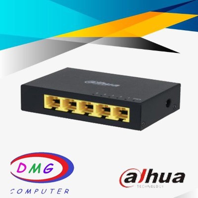 DESKTOP SWITCH HUB GIGABIT 5 PORT DAHUA DH-PFS3005-5GT METAL