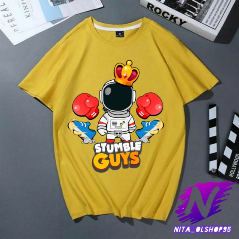 baju anak kaos anak stumble guys astronot