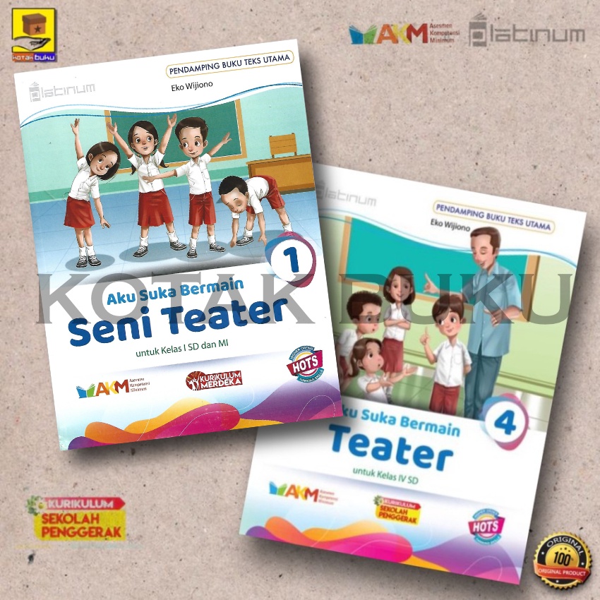 Jual Buku Seni Teater SD Kelas 1 / Seni Teater kelas 4 / Kurikulm