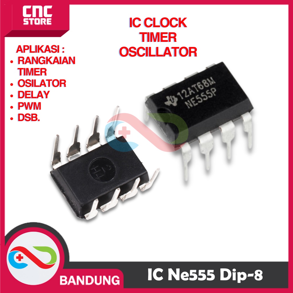 Ne555 Dip-8 Ne555p 555 Clock Timer Oscillator Ic