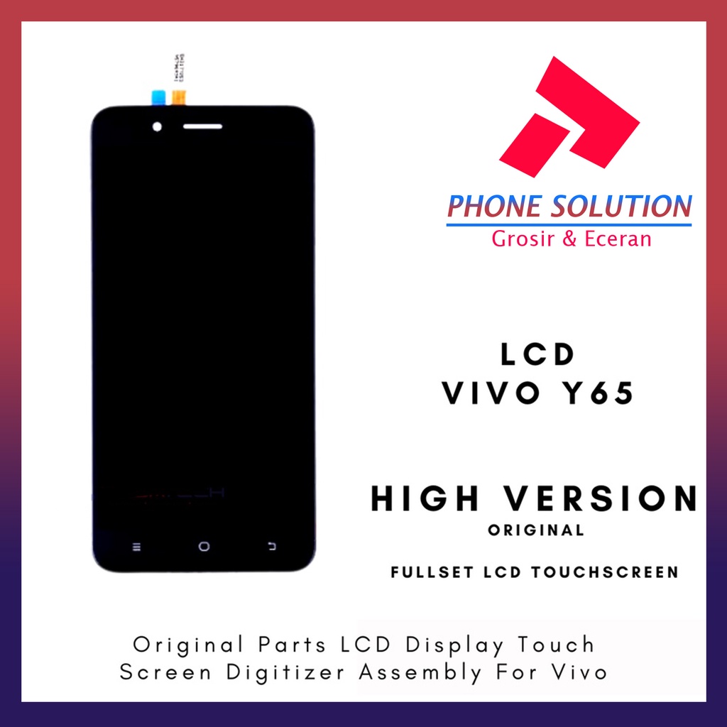 LCD Vivo Y65 ORINGINAL 100% Fullset Touchscreen // Supplier LCD Vivo - Garansi 1 Bulan