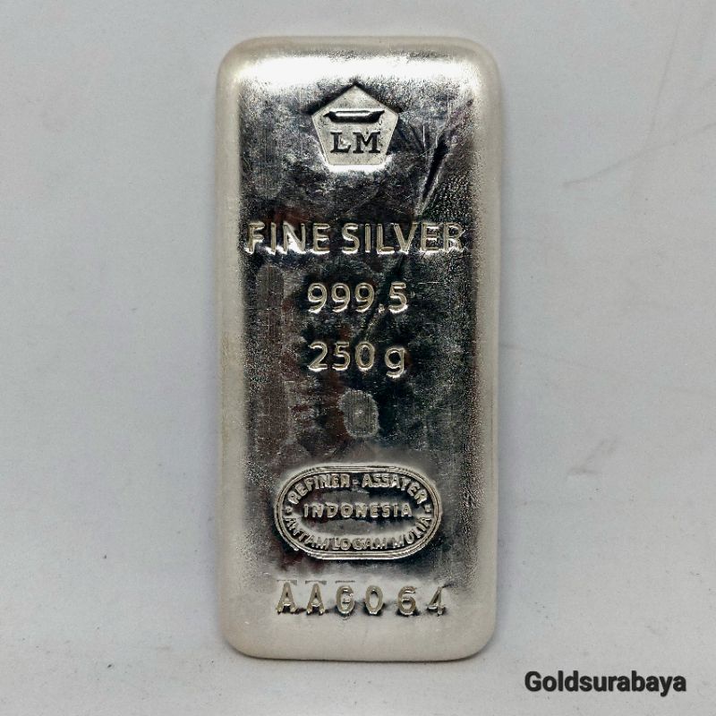 Perak Batangan Antam 250 gr Pouring Silver not nadir heraeus rcm pamp srh isilver