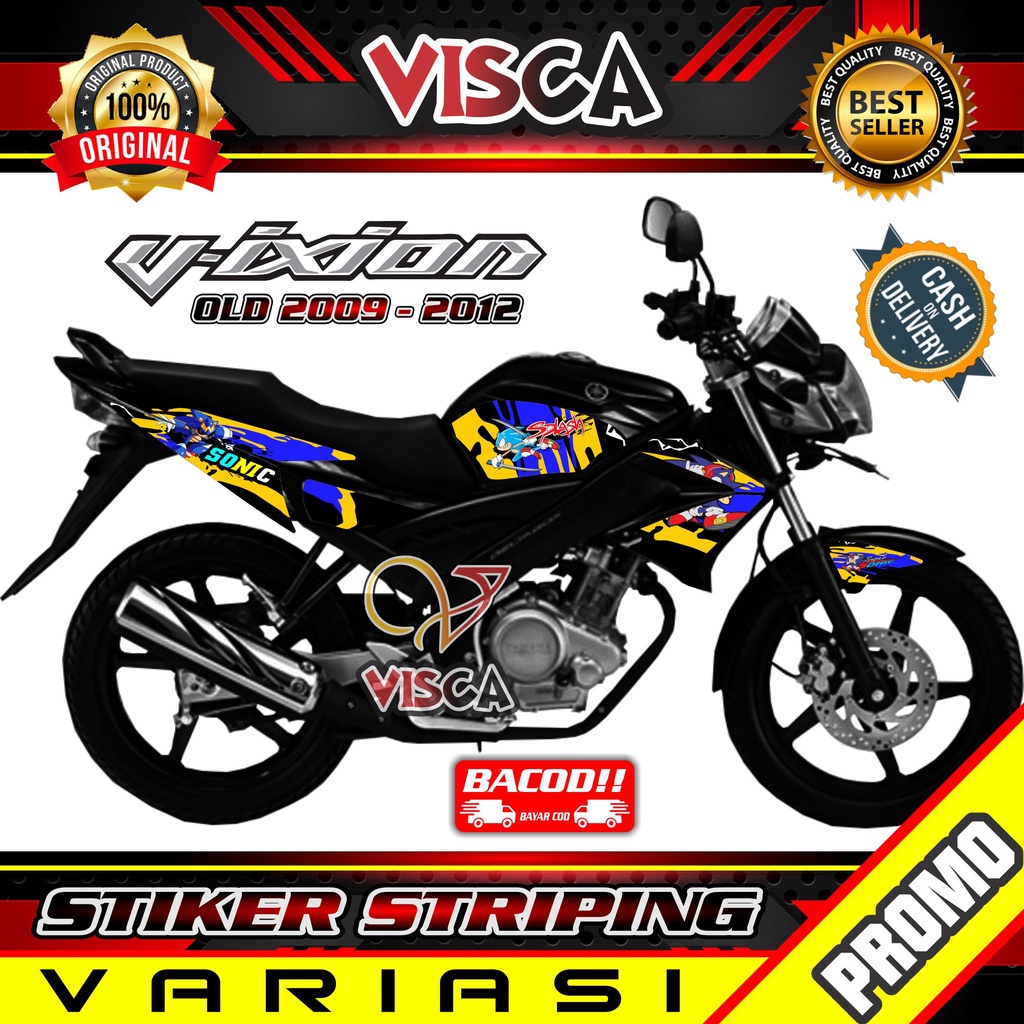 Striping Vixion Old - Stiker Sticker Striping Variasi Yamaha Vixion Old - Striping Hologram Vixion O