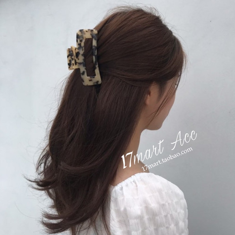 JEPIT KLIP RAMBUT KOTAK MEDIUM JUMBO GLOSSY MOTIF LEOPARD MARBLE JEPITAN SQUARE RECTANGLE PERSEGI PANJANG HAIRCLIP HAIR CLIP CLAW CAKAR JEDAI CEPOL KOREA AKSESORIS KOREAN WANITA ANAK TEBAL KUAT KETAT HAIRCLAWs