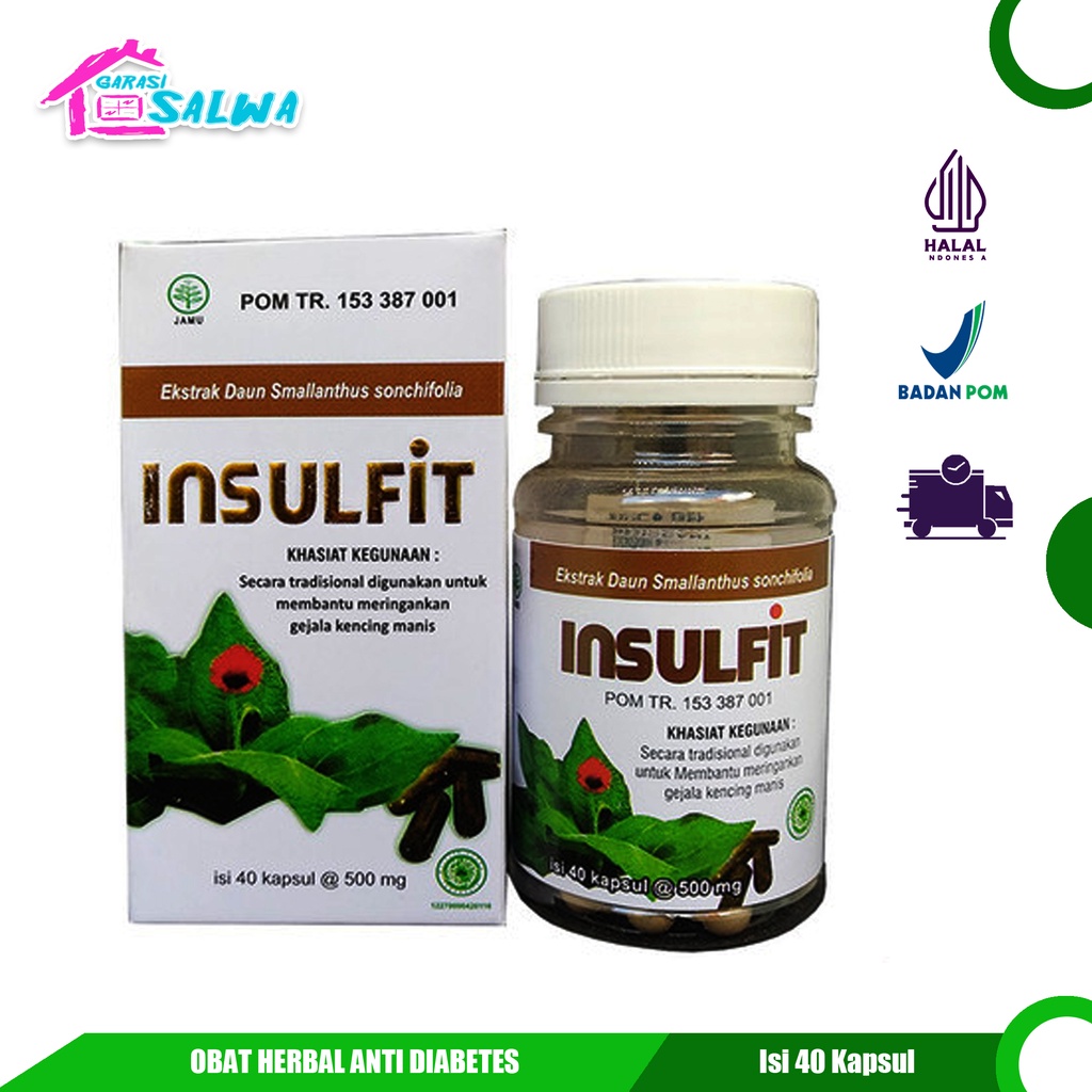 Jual Insulfit Kapsul Herbal Insulvit Daun Insulin Obat Diabetes