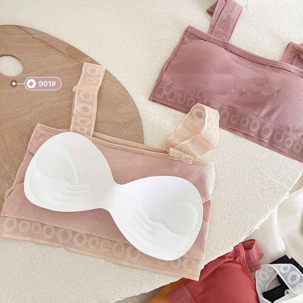 BEE - Bra Kemben Seamless Tangtop Bra Pakaian Dalam Wanita Crop Top Bralette 909