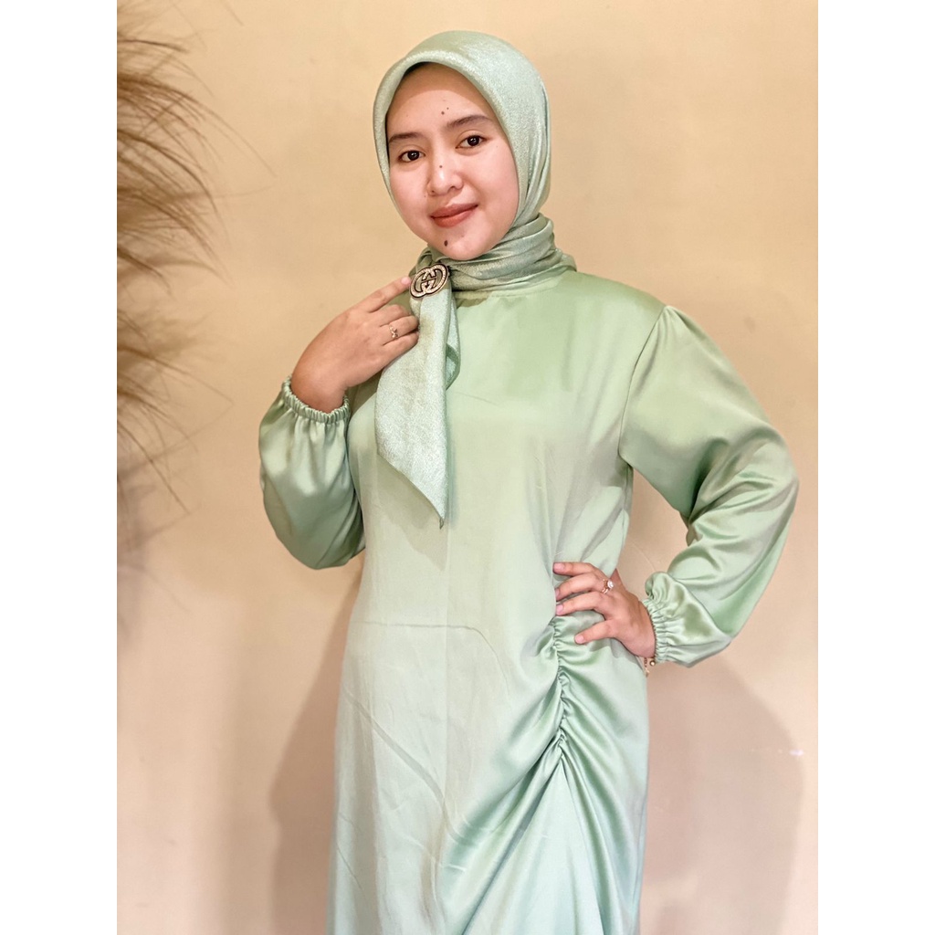 DRESS BRIDESMAID SATIN / DRESS KONDANGAN MODERN