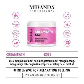 MIRANDA Professional Creambath / Masker Rambut Hairmask - Anti Dandruff , Rambut Rontok &amp; Rusak