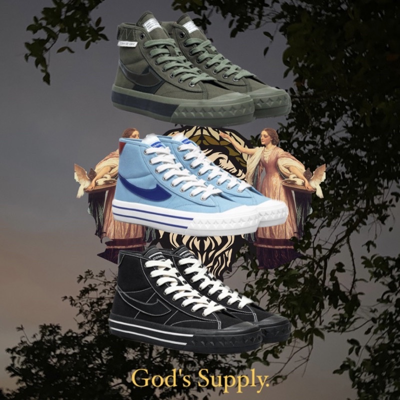 SEPATU COMPASS RETROGRADE FLIGHT JACKET / DOUBLE BLACK / BABY BLUE / CREAM / BLACK WHITE / WHITE RED