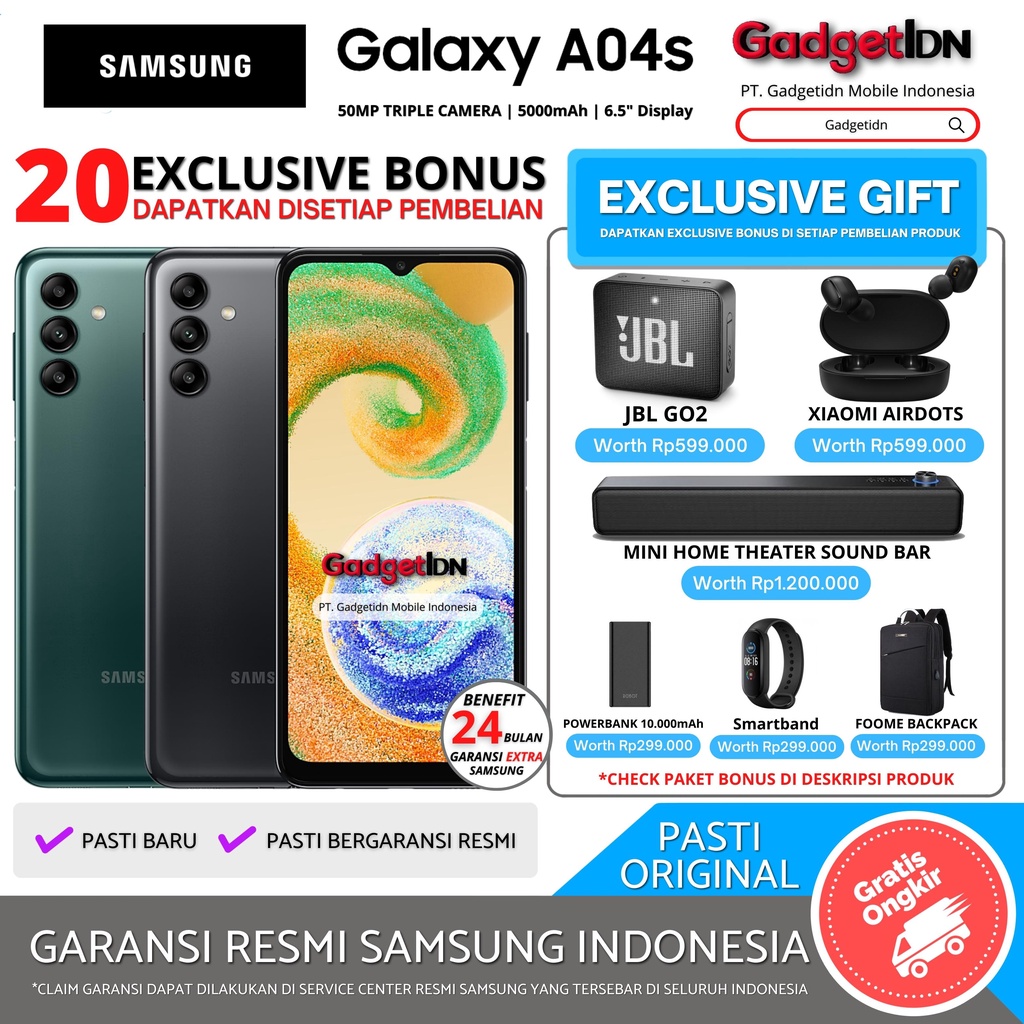 SAMSUNG A04S 4/64GB GARANSI RESMI SAMSUNG