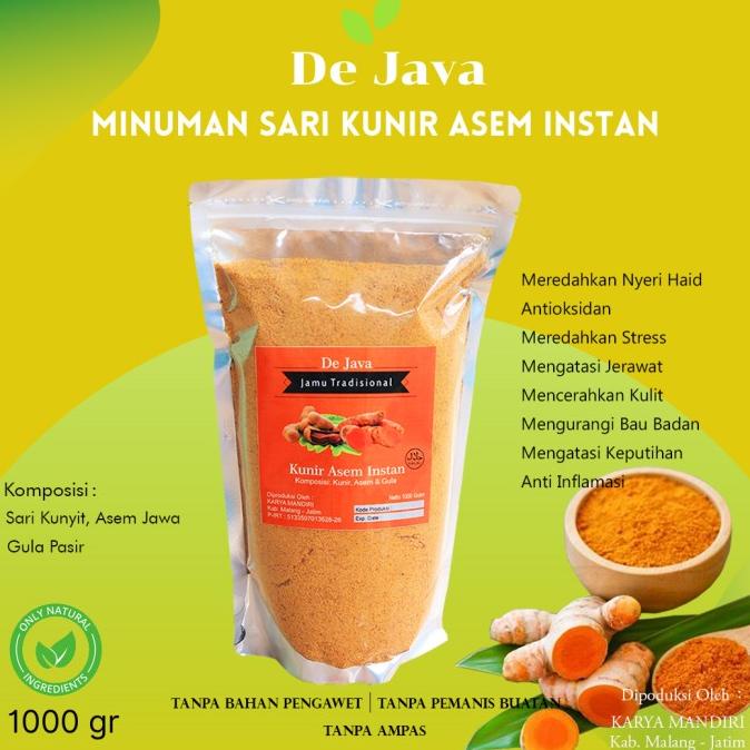 

%$%$%$%$] Sari Kunir Asem Instan Dejava Jamu Tradisional Herbal 1000 Gr