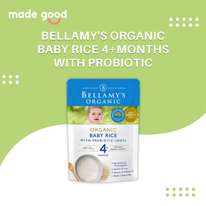 

Bellamy's Organic Baby Rice - bubur bayi dengan Prebiotic 125gr