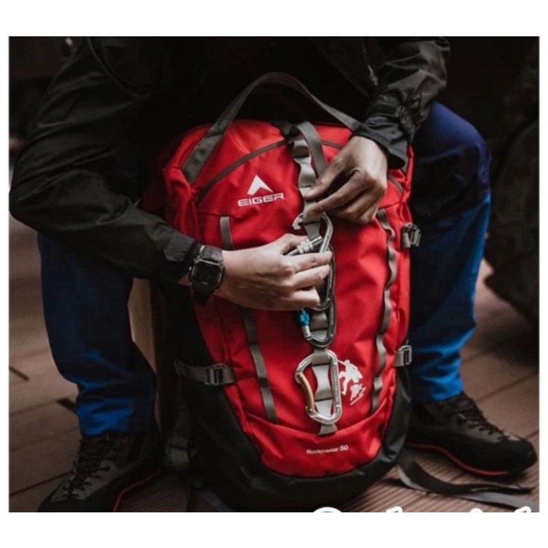 tas carier eiger1989 rockmaster rukscak 50L tas climbing tas outdoor tas gunung 50L ori