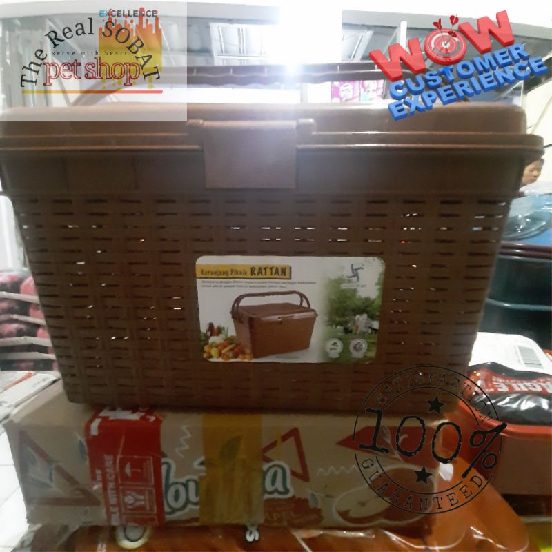Kandang Kucing | Keranjang Ratan | Pet Cargo Ratan | Keranjang Kucing