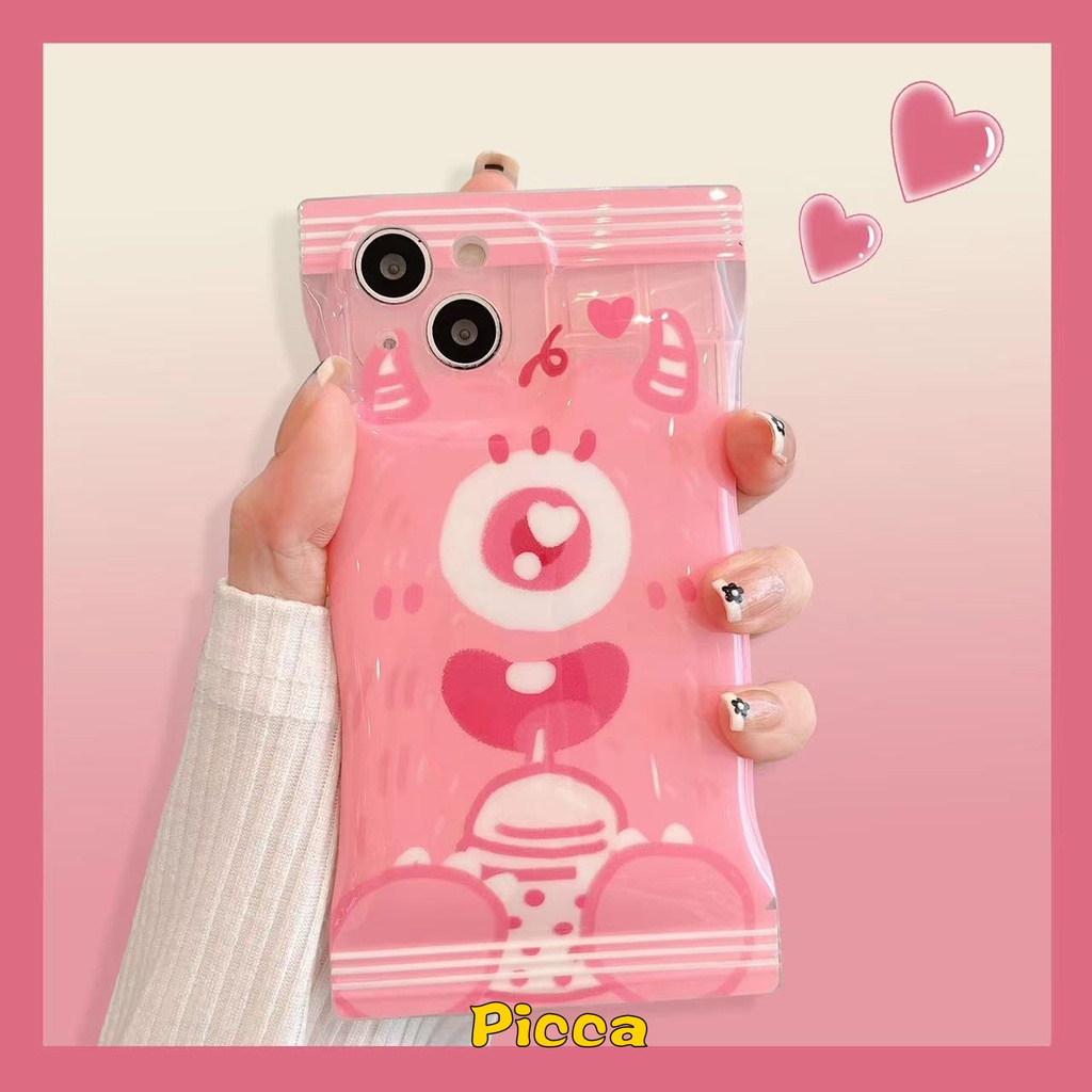 Soft Case Pelindung Motif Kartun Monster Kecil Untuk IPhone 11 7 6 6s 8 Plus 7plus XR 14 12 13 Pro Max Xs Max X SE 2020