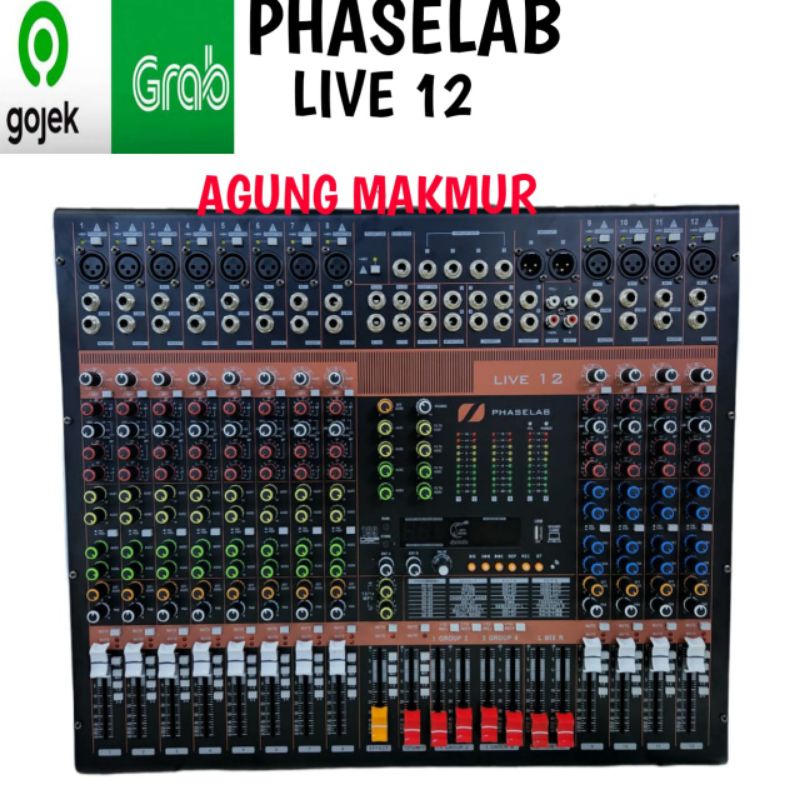 MIXER AUDIO PHASELAB LIVE 12 / Mixer Phaselab Live 12 12channel