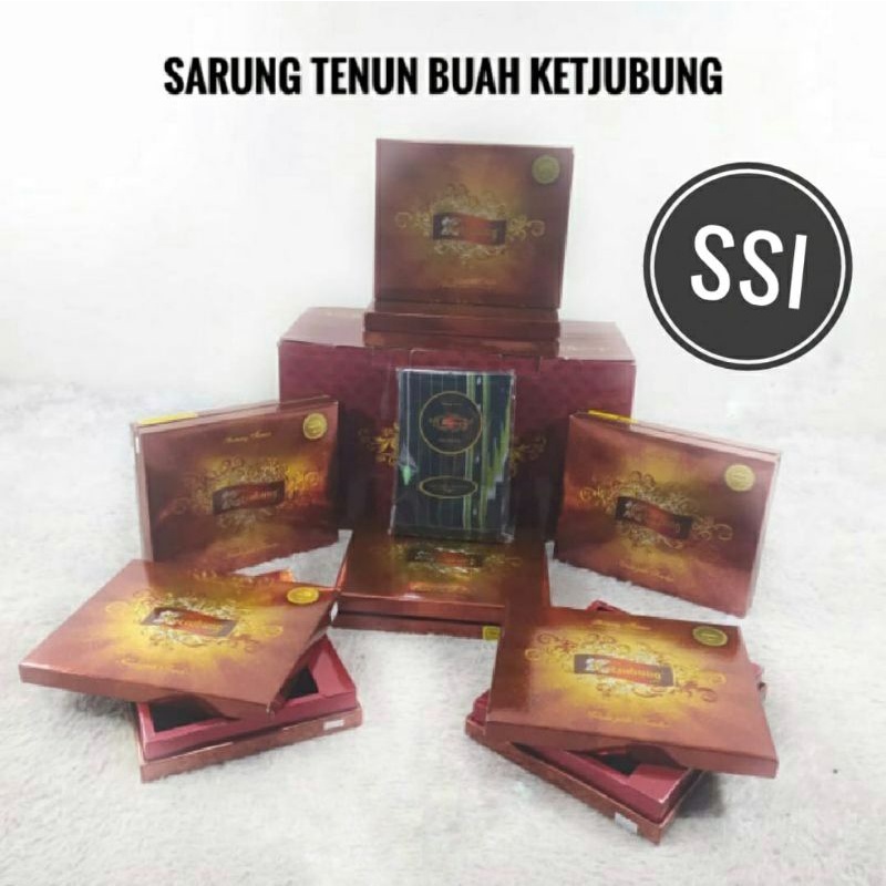 Sarung Ketjubung Red SSI Ecer Grosir SN