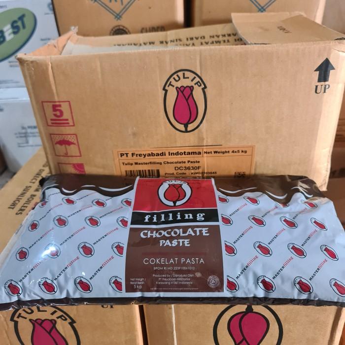 

Selai Tulip Chocolate Master Filling 5Kg - Selai Coklat Pasta 5 Kg