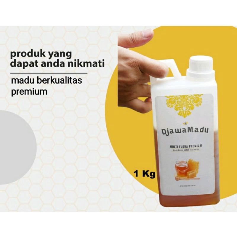 Madu Asli 100% Raw Honey Nektar Multiflora 1kg Promo