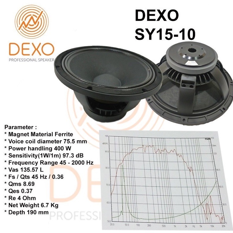 SPEAKER DEXO SY15-10 SPEAKER DEXO SY 15-10