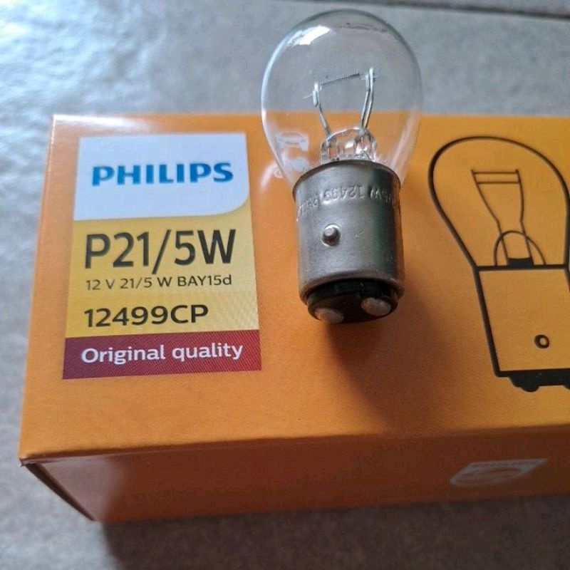 BOHLAMP PHILIPS P21/5W 12 VOLT KAKI 2 ORIGINAL