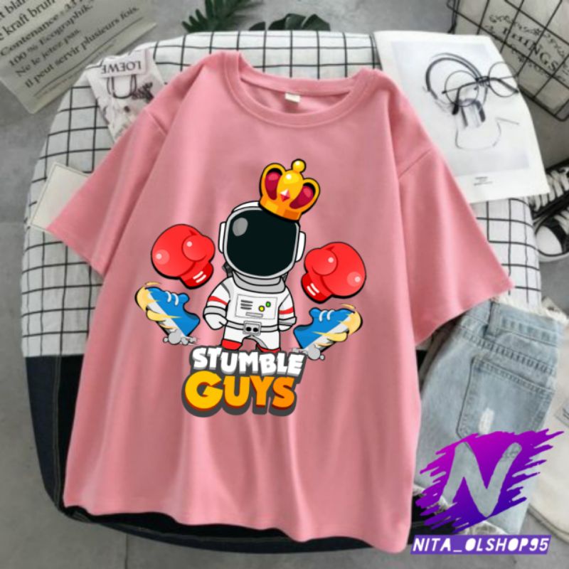 baju anak kaos anak stumble guys astronot