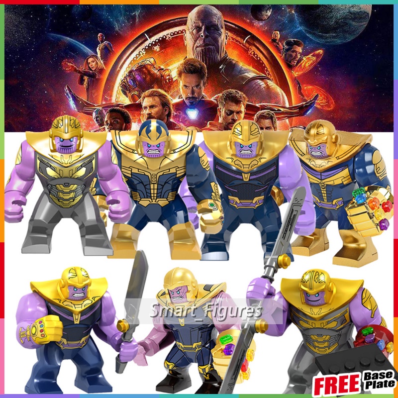 Marvel Mainan Action Figure Mini Model Thanos Infinity Gauntlet Iron Man Untuk Koleksi