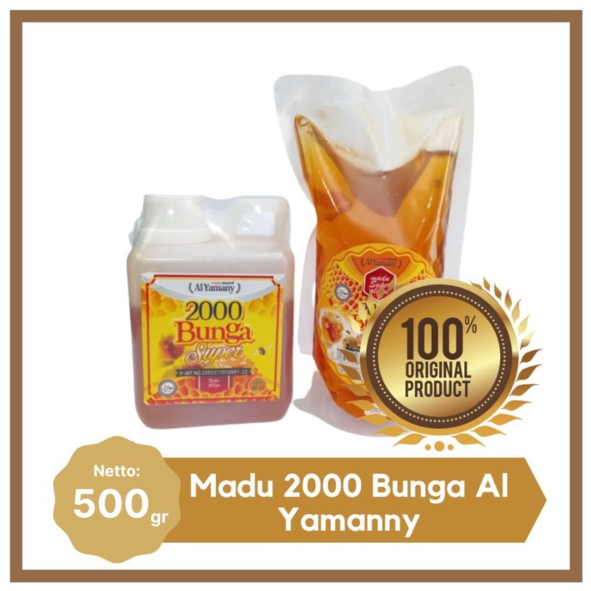 

MADU ASLI 2000 BUNGA MADU MURNI AL YAMANY 2000 BUNGA SUPER 500 GRAM