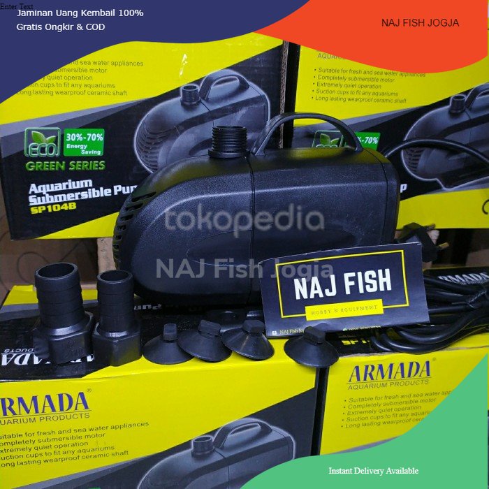 Pompa Kolam Armada SP 104B 22w 2500l/h mantab