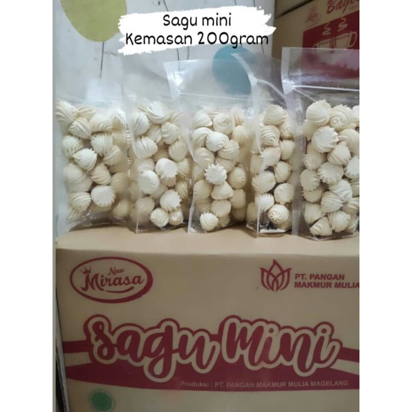 

sagu mini kemasan pouch 200 grm