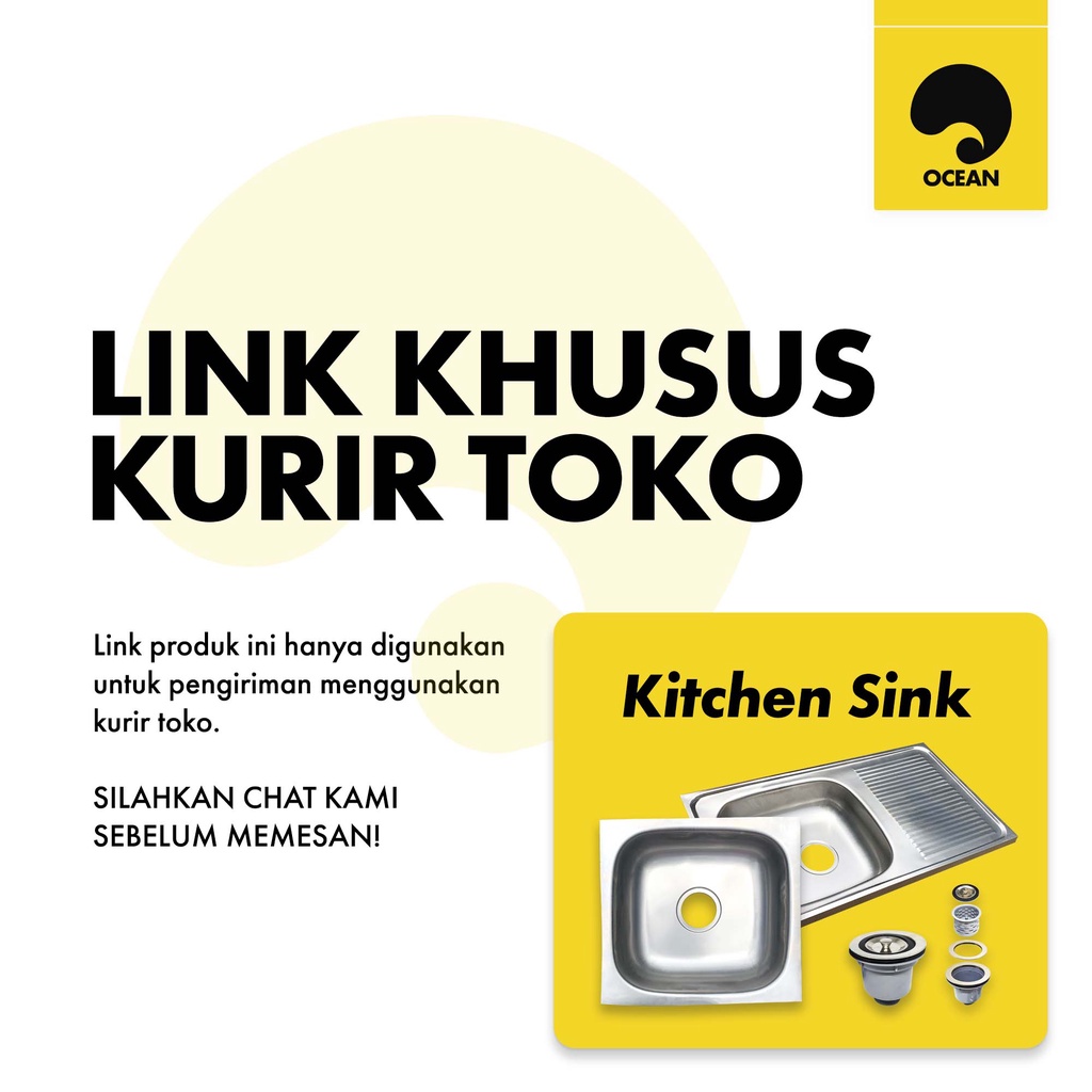 LINK KHUSUS ARMADA TOKO BAK CUCI PIRING KITCHENSINK STAINLESS + AFUR SARINGAN