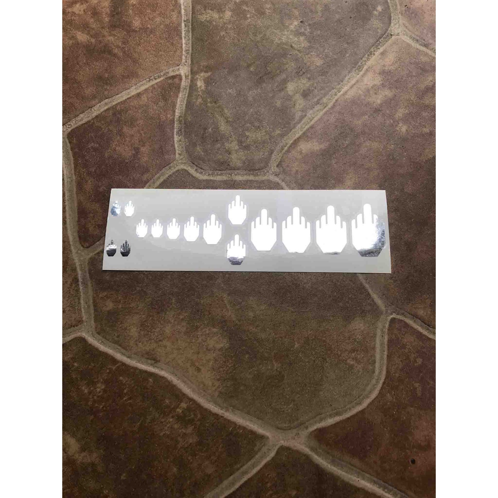 Middle Fingers James Hetfield Metallica Sticker Inlay Fretboard Gitar Ltd Esp Akustik Elektrik Elect