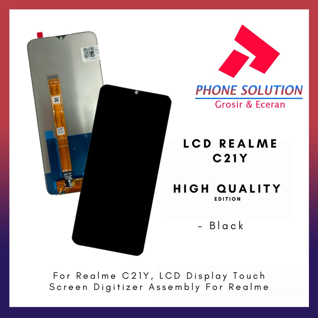 LCD Oppo Realme C21Y / LCD Oppo Realme C25Y ORIGINAL 100% Fullset Touchscreen - Parts Kompatible Dengan Produk Oppo // Supplier LCD Oppo - Garansi 1 Bulan