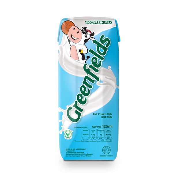 

GREENFIELDS UHT FULL CREAM 125 ML - SUSU