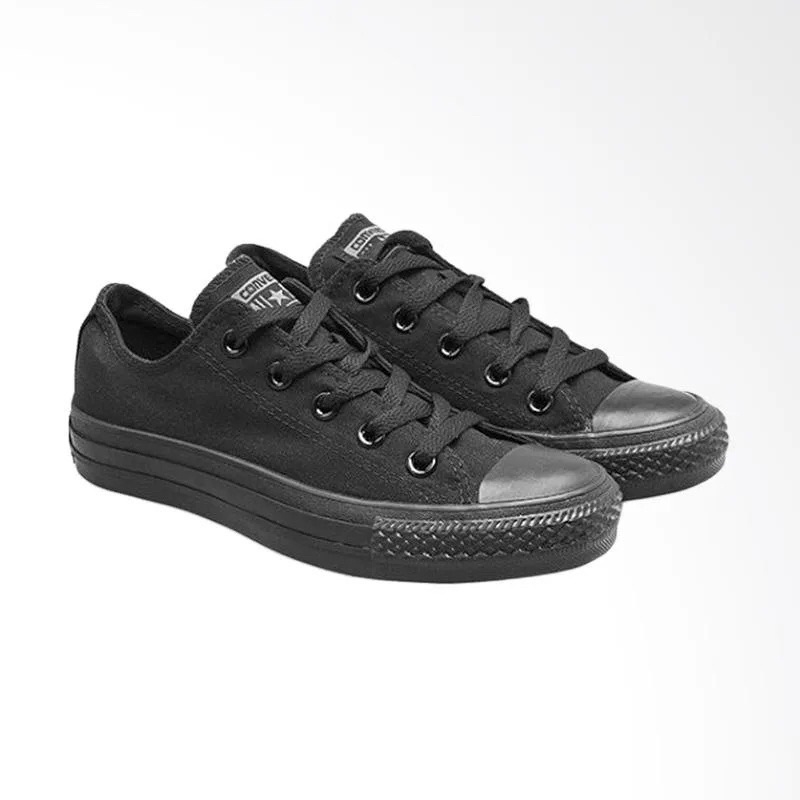 Sepatu sneakers Hitam polos AllStar Low fullblack