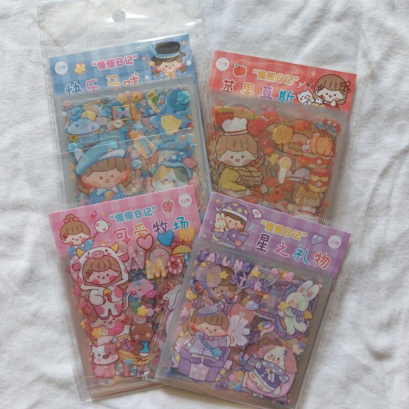 

cute girl stiker deco pvc