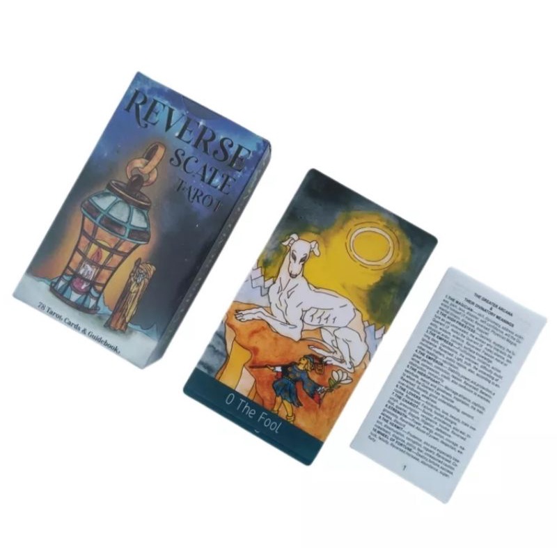 Reverse Scale Tarot 12x7cm include guide paper