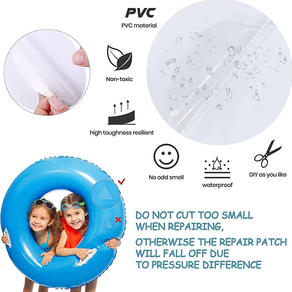 30pcs Patch Perbaikan PVC Perekat Diri Terbaru Patch Liner Kolam Bulat