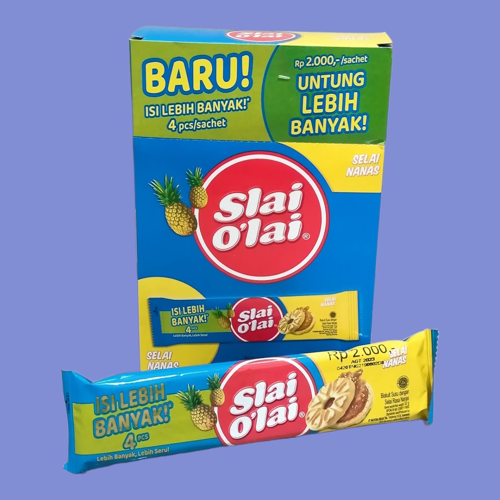 

ROMA Slai OLai Nanas Biskuit 32gr [10 Sachet/box]