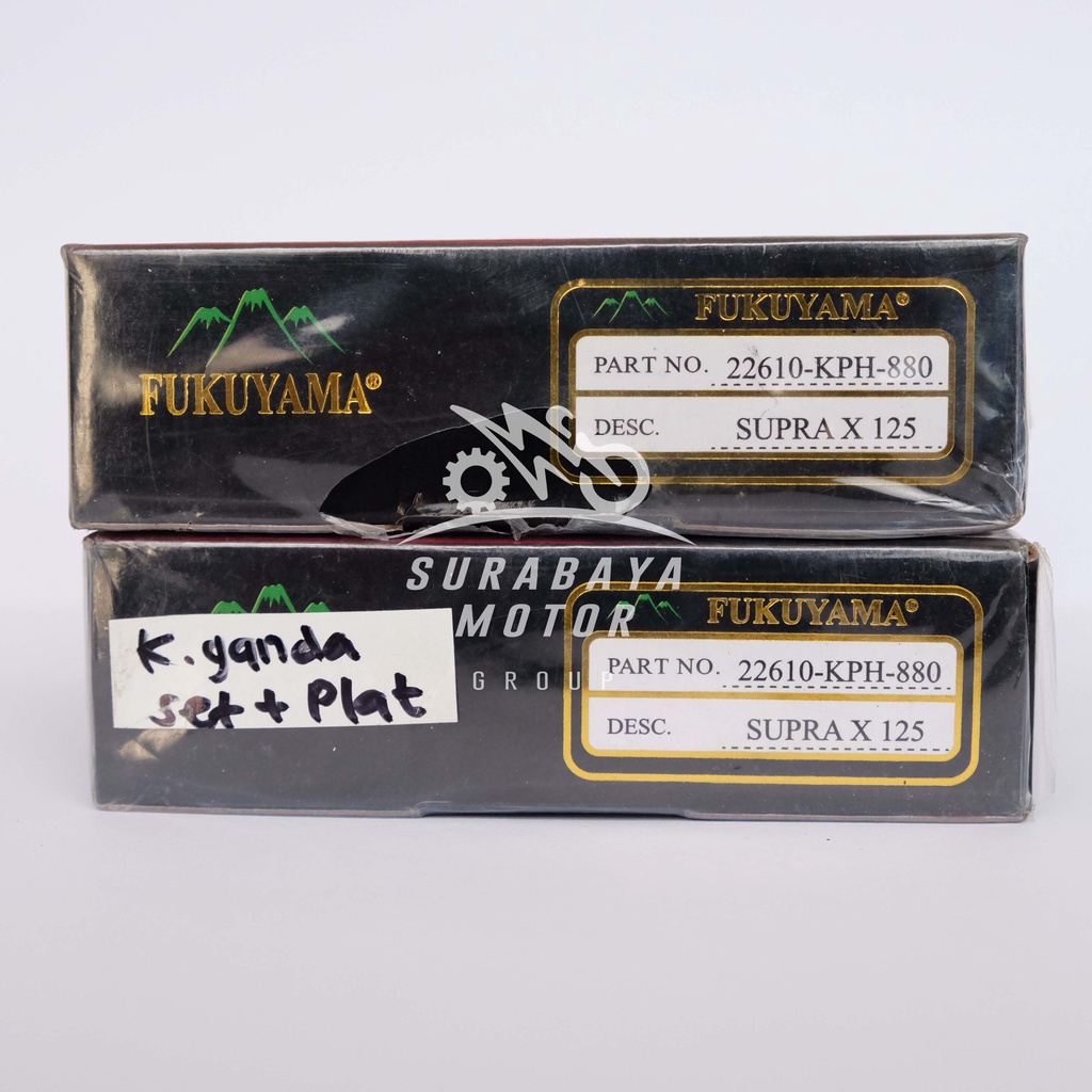 Kampas Ganda Komplit +Plat  Karisma Supra X 125 Fukuyama