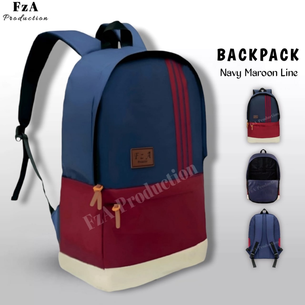 Tas Ransel Distro  Casual Pria Wanita Tas Ransel Laptop Tas Punggung Backpack Original FzA Free Dompet Sakko HP