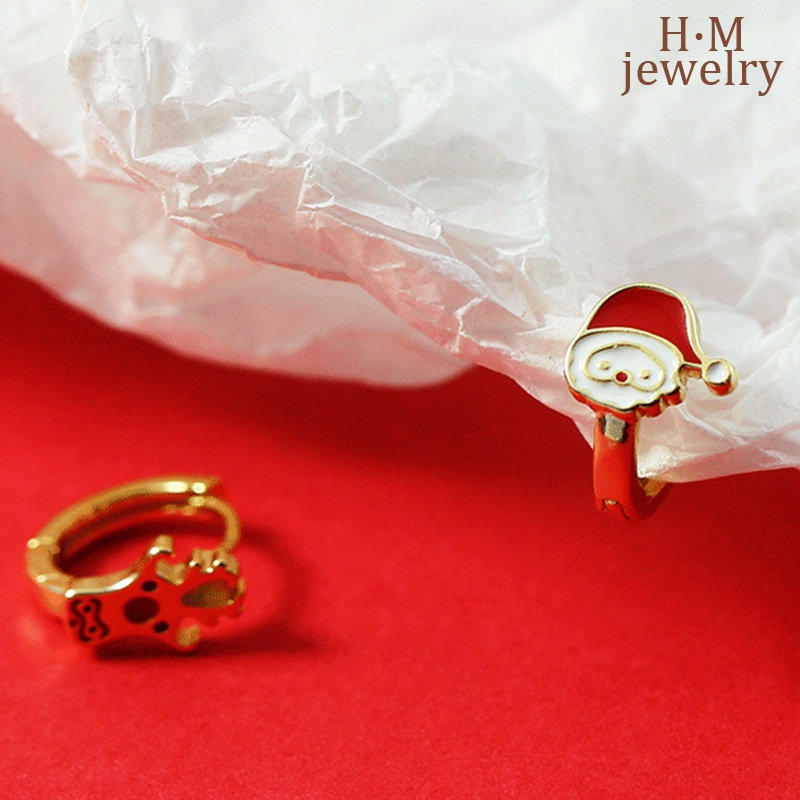 Anting Tusuk Sterling Silver 925 Model Rusa Natal Untuk Wanita