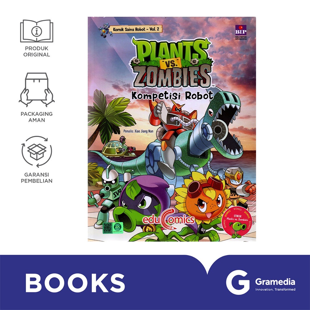 Educomics Plants vs Zombies Komik Sains Robot: Kompetisi Robot (2)