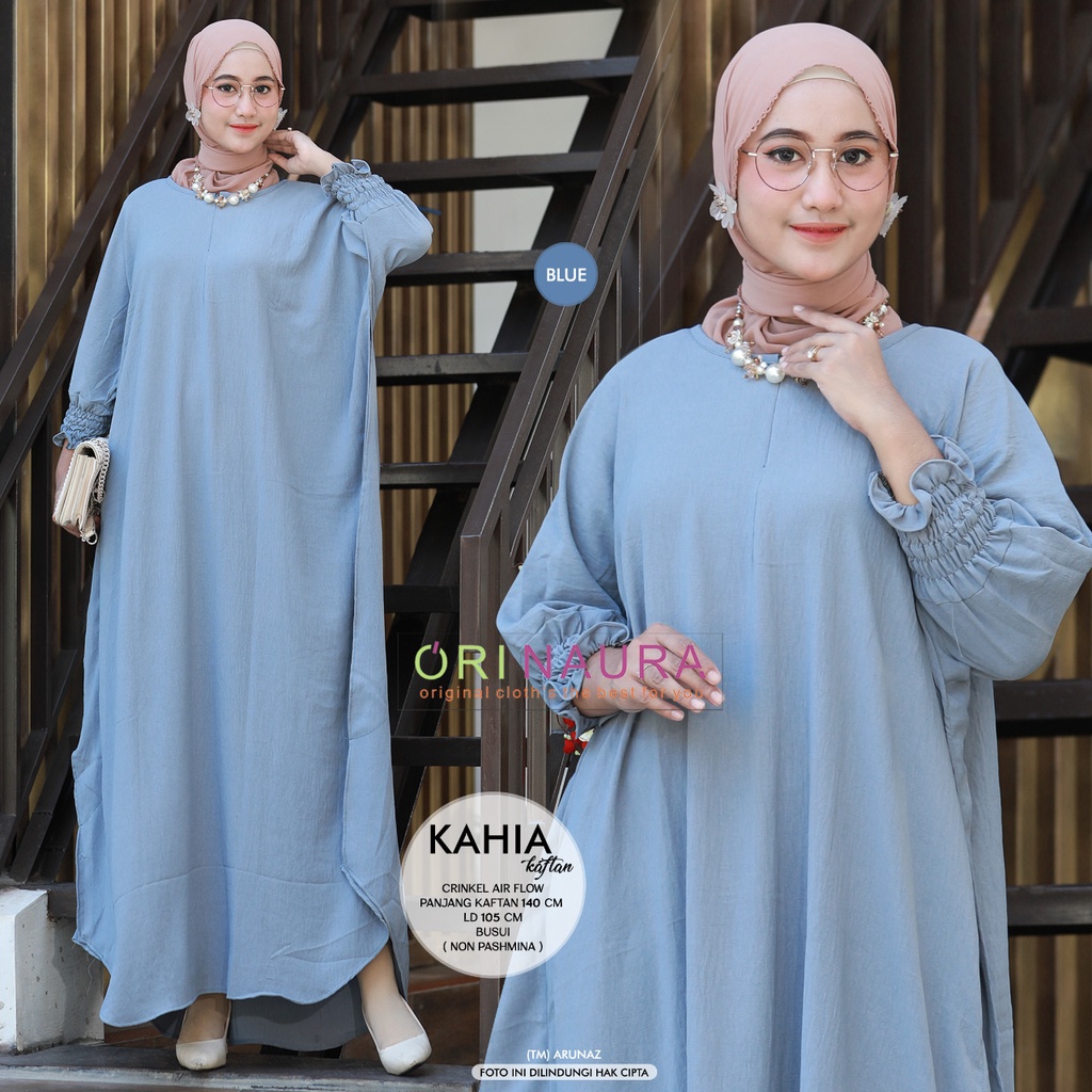 MELIA KAFTAN muslim motif elegan original produk by uwais