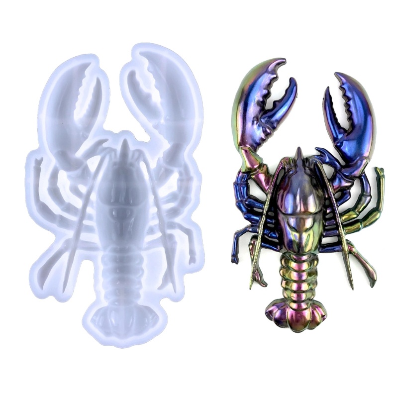 Cetakan Resin Epoksi Bahan Silikon Bentuk Lobster Untuk Dekorasi Dinding