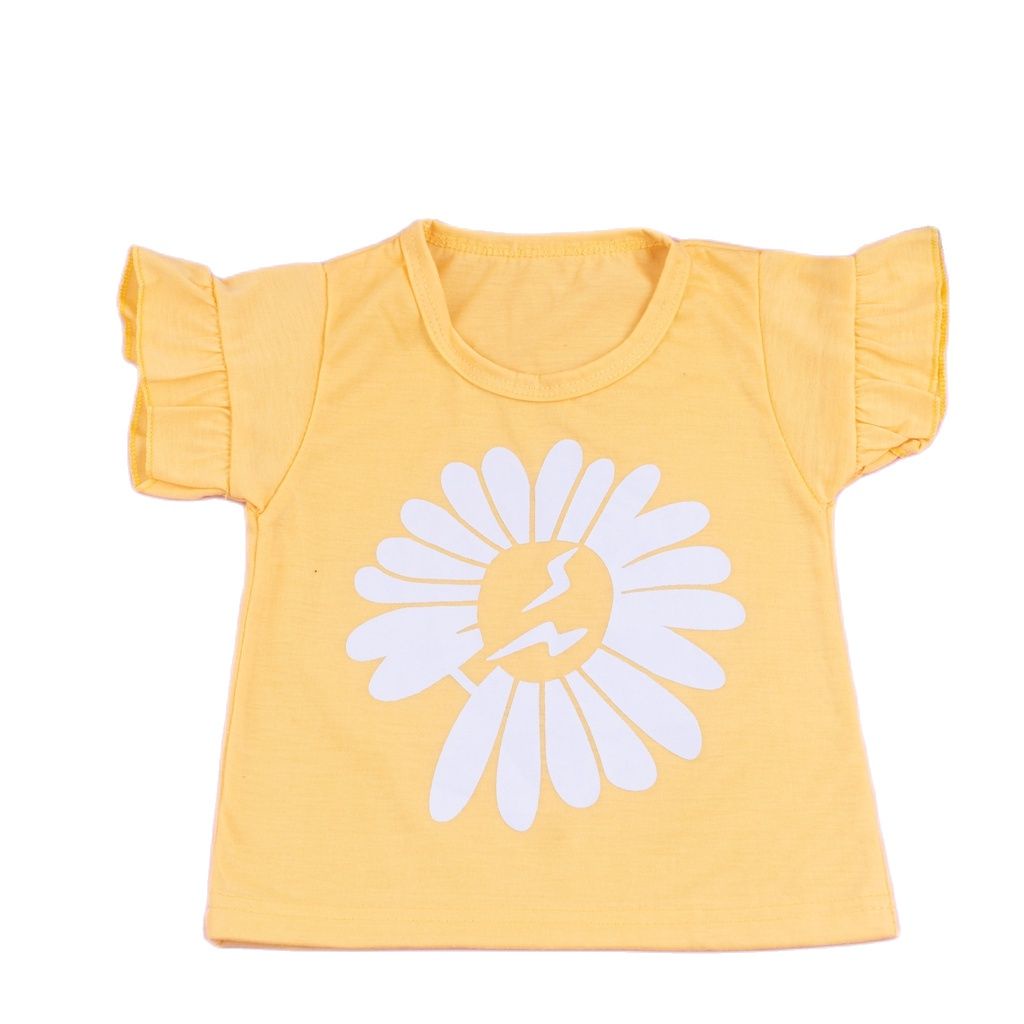 ZASKIYA - Baju Kaos Anak Dan Bayi Perempuan Model Tangan Terompet 0-4 Tahun
