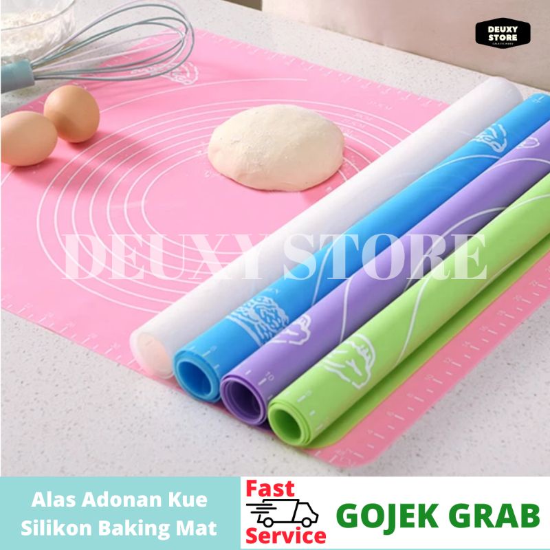

Alas Adonan Kue Silikon Baking Mat Anti Lengket