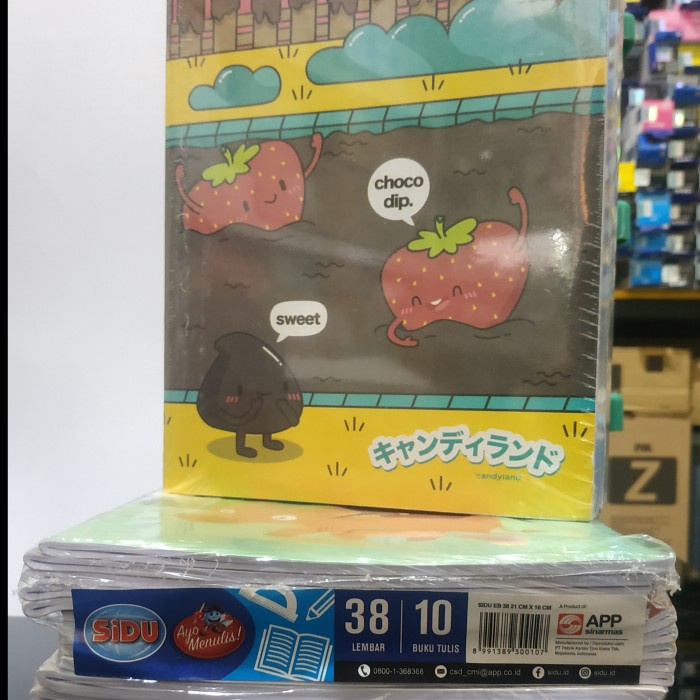 

Buku Tulis Sidu 38 lembar 1 pack isi 10 buku