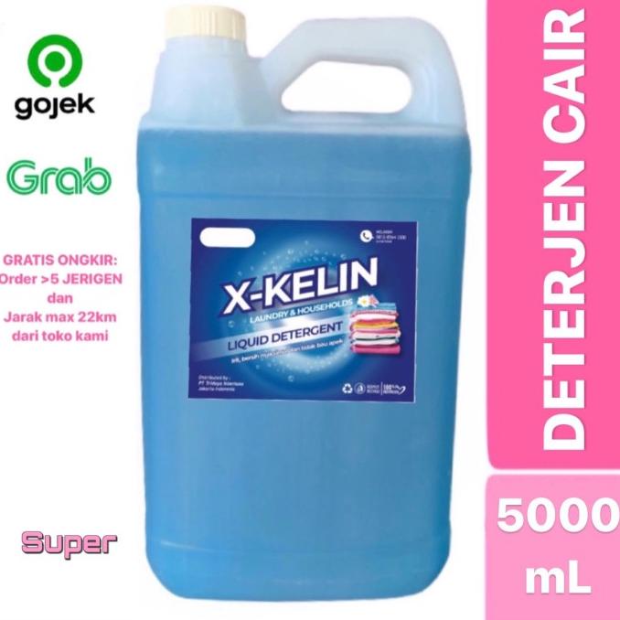 Deterjen Laundry Liquid SUPER WANGI X-KELIN 5 liter