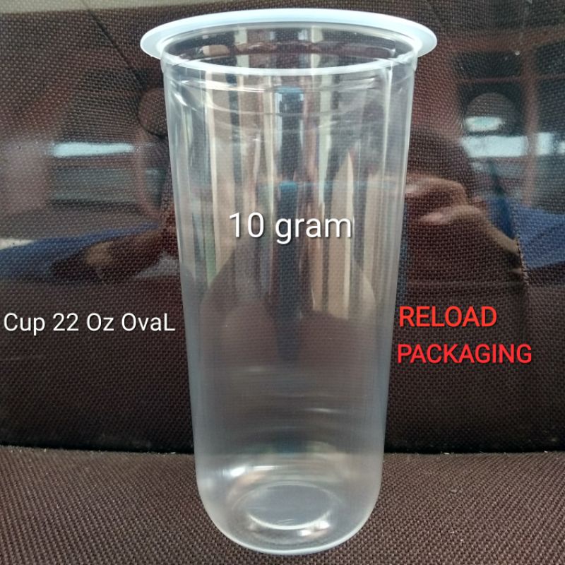 

Gelas Plastik PP OvaL 22oz Plastic Cup PP OVAL 22 oz U Round U Shape Boba Capsul Bulat TANPA TUTUP CEMBUNG LID DOME FLAT DATAR TERBARU READY